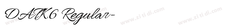 DATK6 Regular字体转换